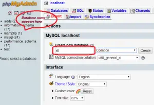 create-database-stl-in-wamp-server
