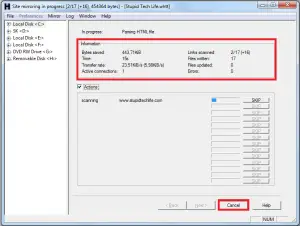 downloading-websites-files-using-HTTrack-website-copier