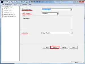 name-and-category-of-New-project-using-HTTrack-to-download-complete-websites-blog