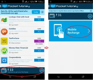 Earn-free-recharge-for-your-mobile-using-POCKET-MONEY-android-application-recharge-mobile