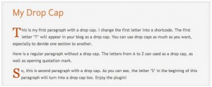 my-drop-cap-wordpress-plugin-beautify-blog-post