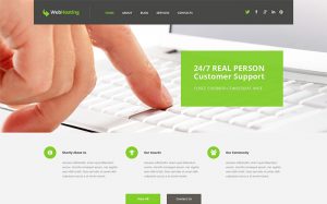 Hosting Responsive WordPress Theme